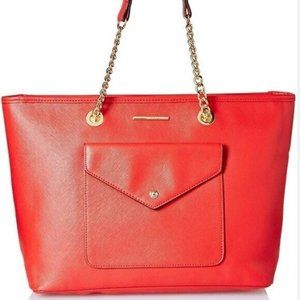 Aldo Women's Ciambrone Red Zip Tote Bag NWT